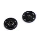 Capse de cusut, ø25 mm - Negru (50 Perechi)