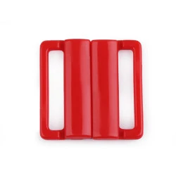 Închizătoare sutien, lățime 25 mm - Roșu (2 Perechi)