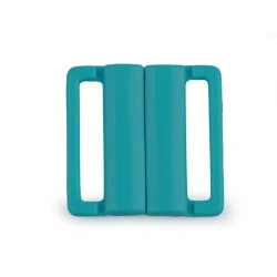 Închizătoare sutien, lățime 25 mm - Bleu turcoaz (2 Perechi)