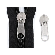 Cursor fermoar spiralat no 10 - Nichel negru (10 Bucăți)