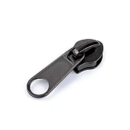 Cursor fermoar spiralat no 10 - Nichel negru (10 Bucăți)