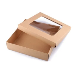 Cutie cu fereastră - Maro natural (4 Bucăți)