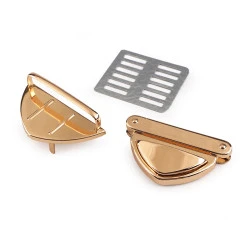 Închizătoare geantă 35x52 mm - Auriu rose (1 Set)