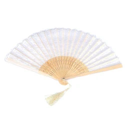 Evantai dantelă - Crem foarte deschis (1 Bucată)