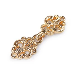 Închizătoare decorativă filigranată - Auriu rose (1 Pereche)