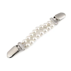 Clips cu perle cardigan / închizătoare cardigan - Sidef (1 Bucată)