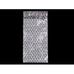 Pungi cu bule de aer și clapetă adezivă,  7,5x14,5 cm - Transparent (100 Bucăți)