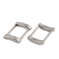 Cataramă decorativă dreptunghiulară, lățime 20 mm - Nichel (20 Bucăți)