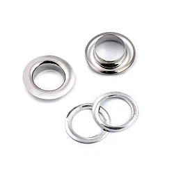 Ocheți metalici inoxidabili, ø10 mm - Nichel (10 Perechi)