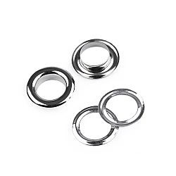 Ocheți metalici, ø13,5 mm - Nichel (50 Perechi)