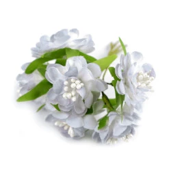 Flori artificiale decor - Gri foarte deschis (6 Bucăți)