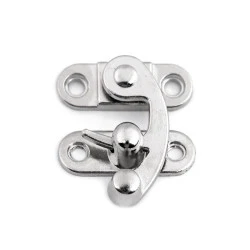 Închizătoare metalică cutie - Nichel (1 Set)