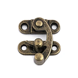 Închizătoare metalică cutie - Alamă antică (1 Set)