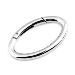 Inel carabină oval - Nichel (1 Bucată)