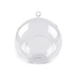 Terariu glob de sticlă, ø15 cm - Transparent (1 Bucată)