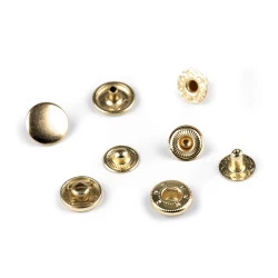 Capse metalice, ø12 mm - Auriu clasic (50 Seturi)