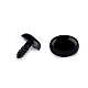 Nas / ochi pentru jucării cu dispozitiv de siguranță, 11x15 mm - Negru (5 Seturi)