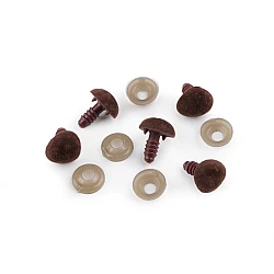 Nas pentru jucării cu dispozitiv de siguranță, 14x15 mm - Maro (5 Seturi)