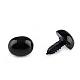 Nas / ochi pentru jucării cu dispozitiv de siguranță, 13x16 mm - Negru (500 Seturi)