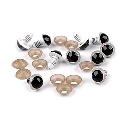 Ochi pentru jucării cu dispozitiv de siguranță, ø14 mm - Alb (10 Seturi)