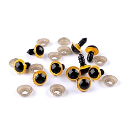 Ochi pentru jucării cu dispozitiv de siguranță, ø14 mm - Galben (10 Seturi)