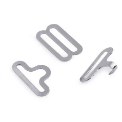 Închizătoare și reglor papion - Nichel (5 Seturi)