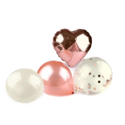 Baloane party - Roz pudrat (1 Set)