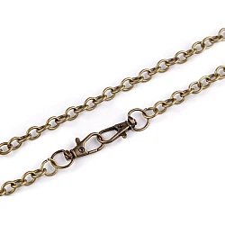 Lanț cu carabină pentru poșete, 120 cm - Alamă antică (1 Bucată)