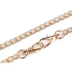 Lanț cu carabină pentru poșete, 120 cm - Auriu rose (1 Bucată)