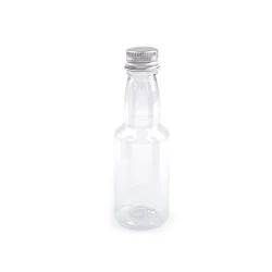 Sticluță de plastic cu capac - Transparent (1 Fiolă)