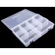 Cutie plastic compartimentată, 6x20x30 cm - Transparent (1 Bucată)