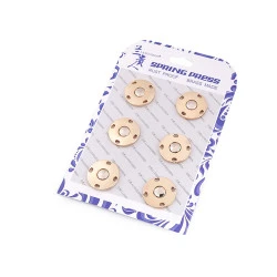 Capse de cusut decorative, ø20 mm - Auriu (36 Perechi)