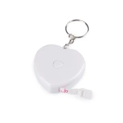 Ruletă breloc, lungime 150 cm - Alb (1 Bucată)