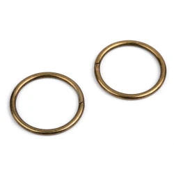 Inele metalice, ø35 mm - Alamă antică (50 Bucăți)