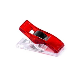 Clipsuri fixare materiale textile, 10x27 mm - Roșu (100 Bucăți)