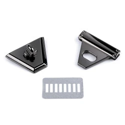 Închizătoare geantă, 47x50 mm - Nichel negru (1 Set)