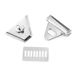 Închizătoare geantă, 47x50 mm - Nichel (1 Set)