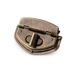 Închizătoare geantă / poșetă, 39x54 mm - Alamă antică (1 Set)