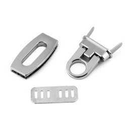 Închizătoare geantă, 20x40 mm - Nichel (1 Set)