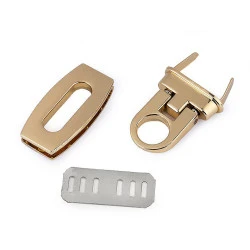 Închizătoare geantă, 20x40 mm - Auriu clasic (10 Seturi)