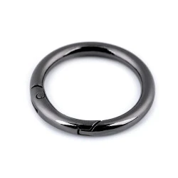 Inel carabină, ø32 mm - Nichel negru (1 Bucată)