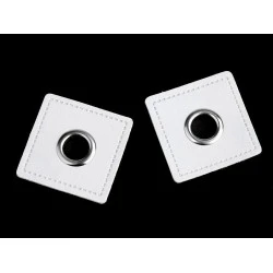 Ocheți metalici de cusut - Alb (20 Bucăți)