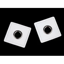 Ocheți metalici de cusut - Alb (20 Bucăți)