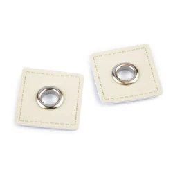 Ocheți metalici de cusut - Crem deschis (20 Bucăți)