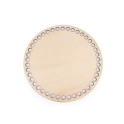 Fund din lemn pentru coșuri tricotate, ø20 cm - Natural deschis (1 Bucată)