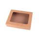 Cutie cu fereastră - Maro natural (5 Bucăți)