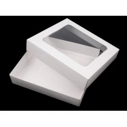 Cutie cu fereastră natural - Alb (4 Bucăți)