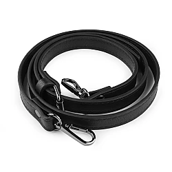 Toartă geantă cu carabină latime 1,5 cm - Negru (1 Bucată)