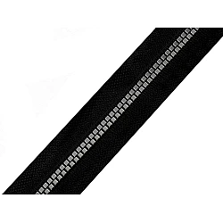Fermoar injectat metraj no 5 - Negru (1 Metru)