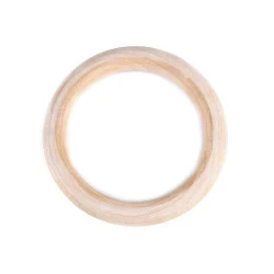 Inele din lemn,  ø11,2 cm - Natural deschis (1 Bucată)